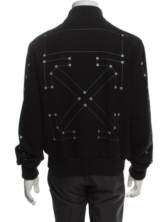 Off-White Virgin Wool Bomber Jacket