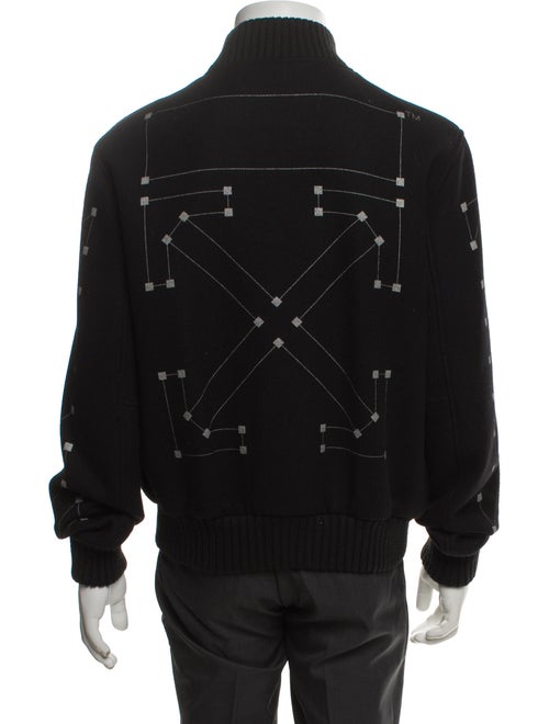 Off-White Virgin Wool Bomber Jacket