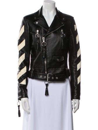 Off-White Leather Biker Jacket