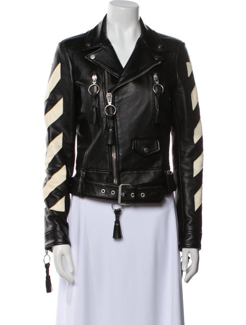 Off-White Leather Biker Jacket