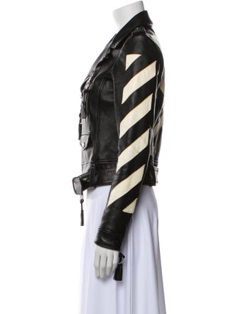 Off-White Leather Biker Jacket