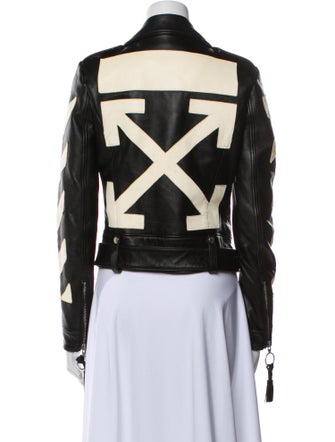 Off-White Leather Biker Jacket