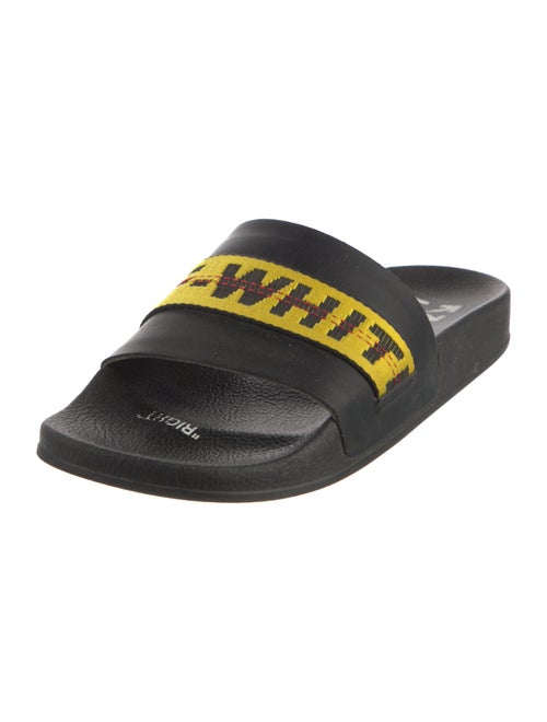Off-White Rubber Graphic Print Slides