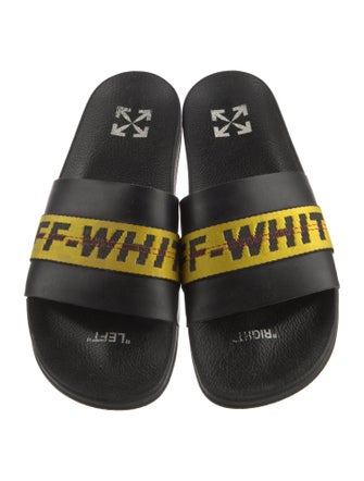 Off-White Rubber Graphic Print Slides