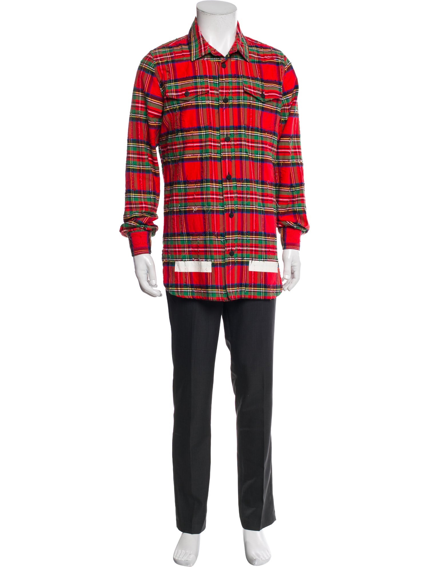 Off-White 2017 Plaid Print Shirt