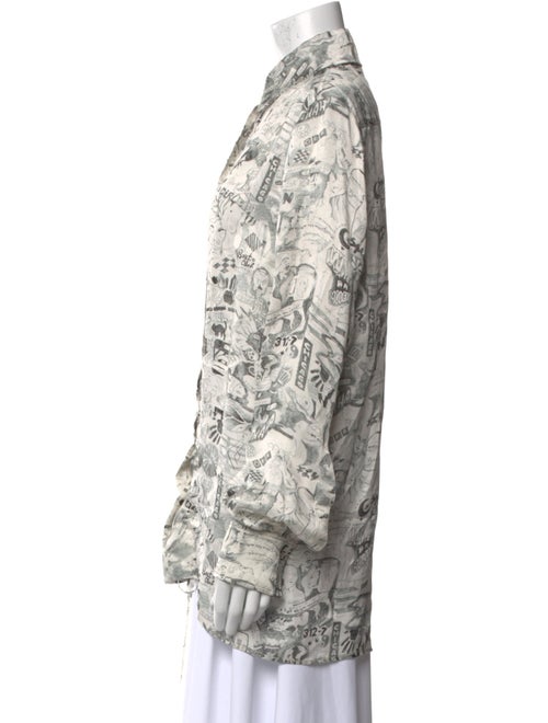 Off-White 2019 Printed Button-Up Top