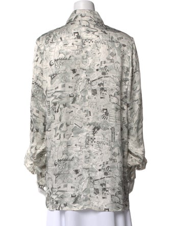 Off-White 2019 Printed Button-Up Top