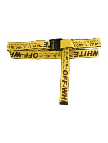 Off-White Belts Industrial Embroidered Accent Waist Belt One Size