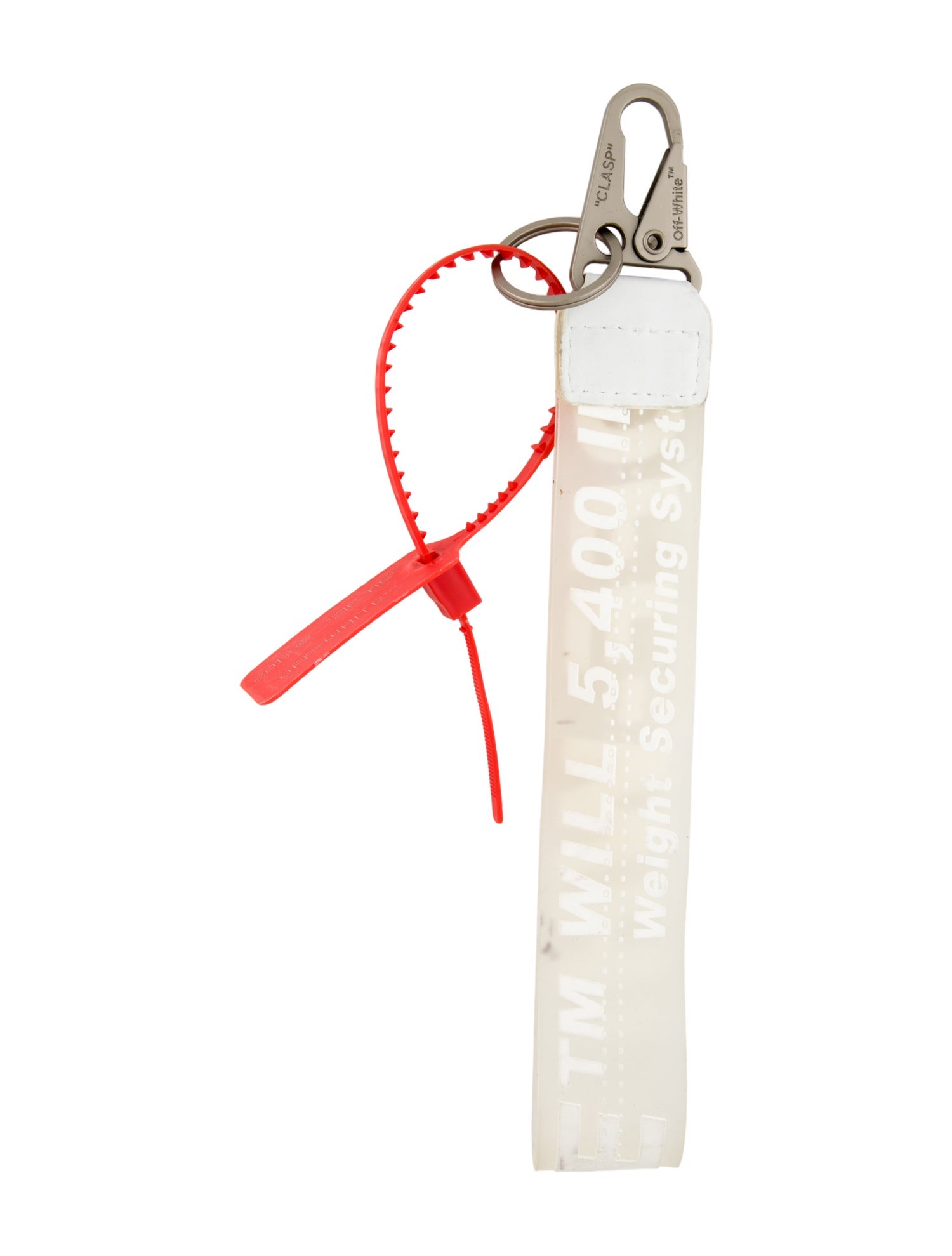 Off-White PVC Industrial Keychain