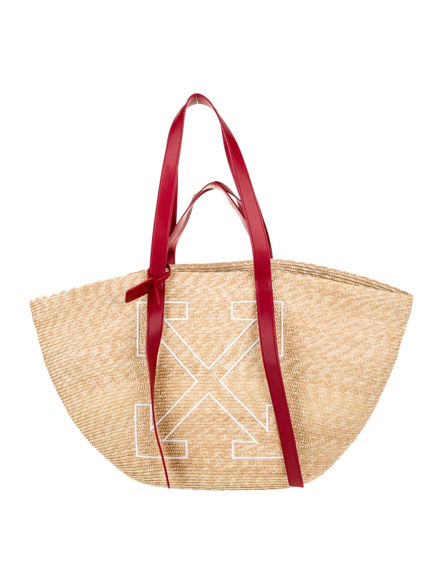 Off-White Straw Tote