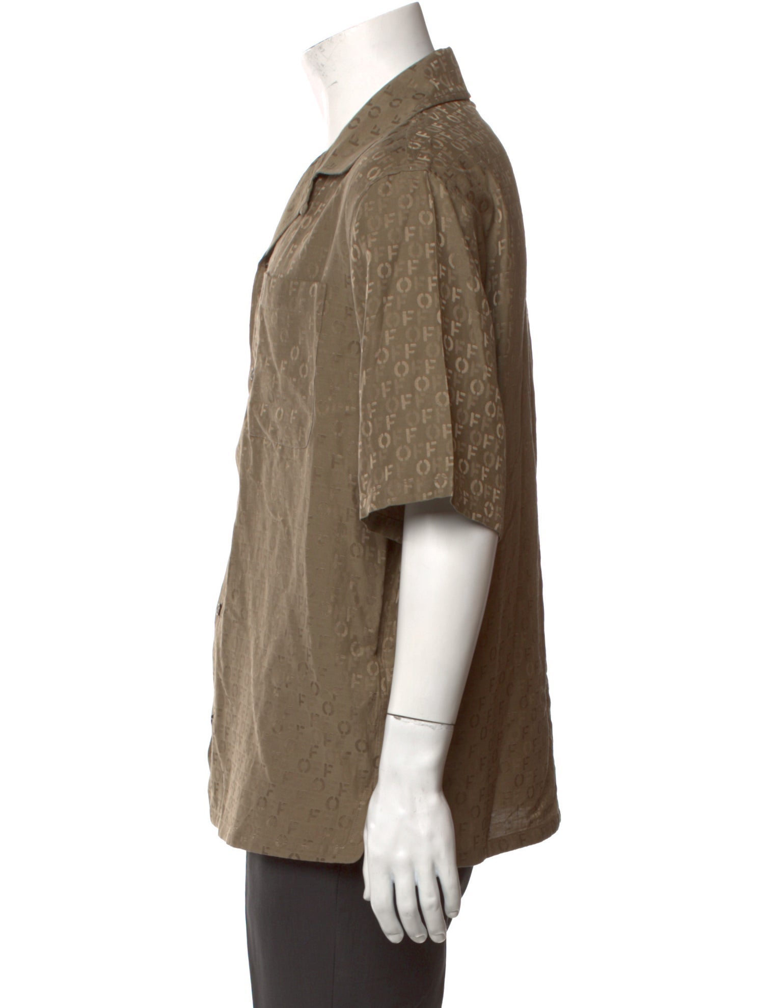 Off-White Printed Short Sleeve Shirt