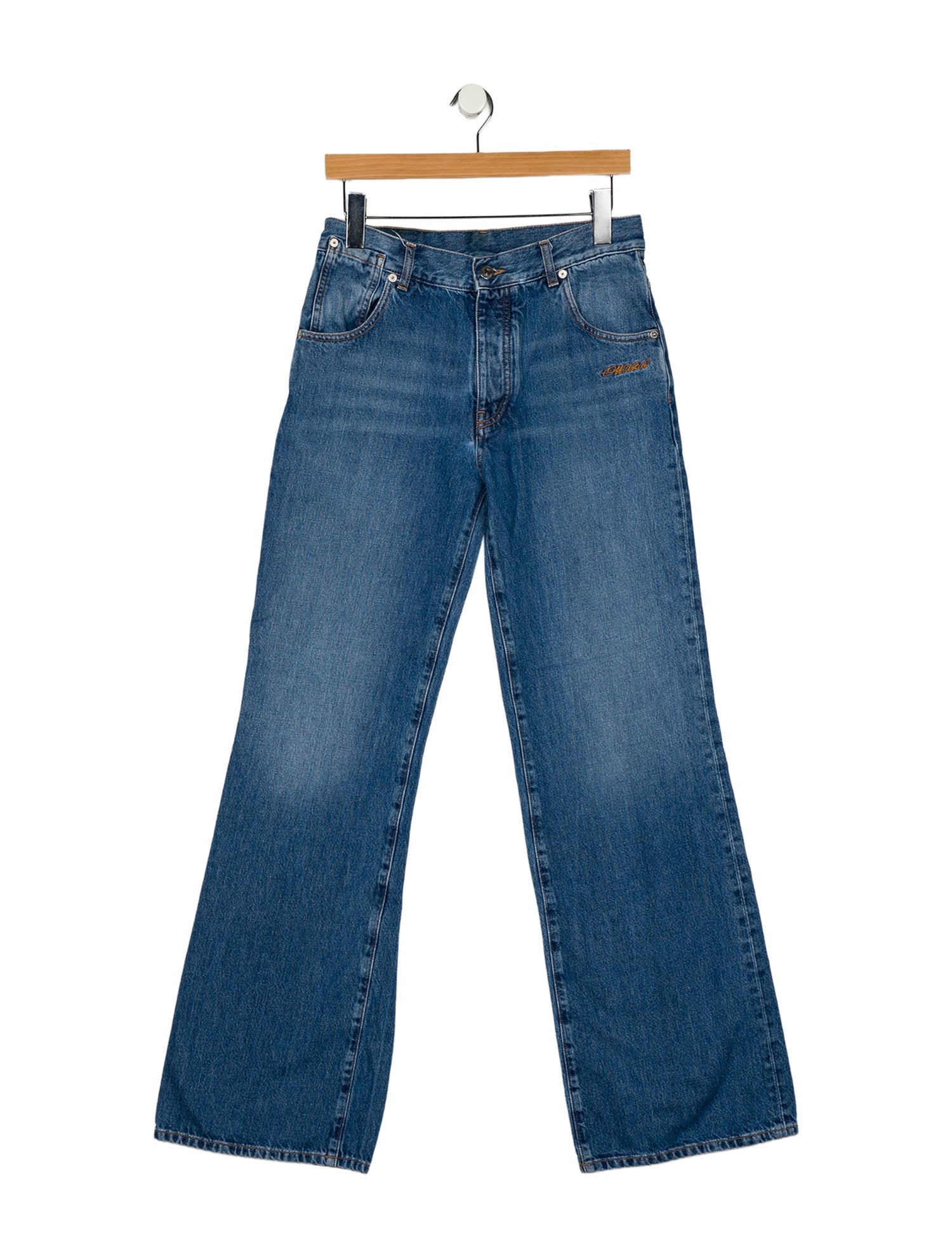 Off-White 2024 Wide Leg Jeans