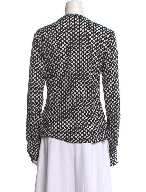 Off-White Printed Crew Neck Blouse