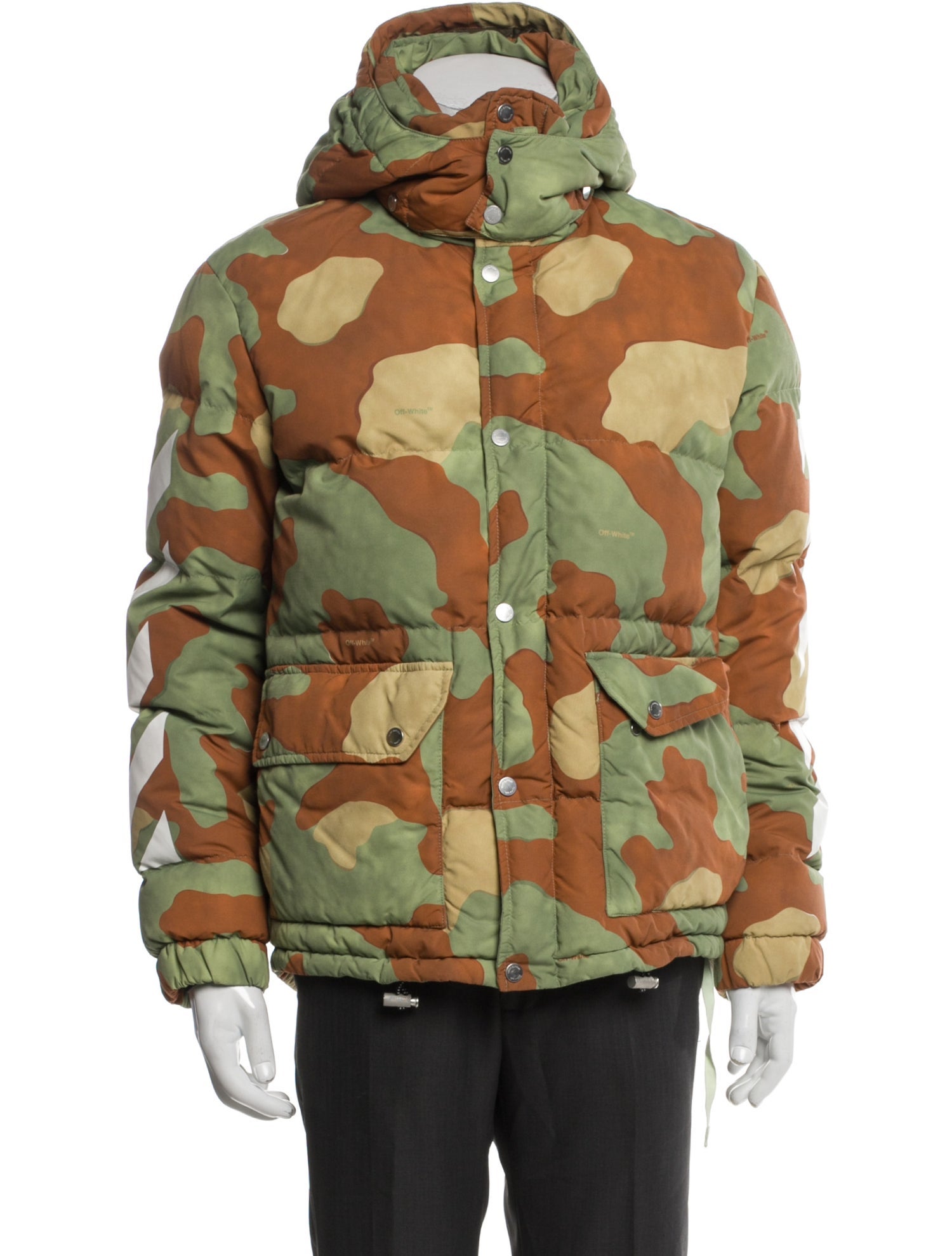 Off-White 2017 Printed Puffer Coat