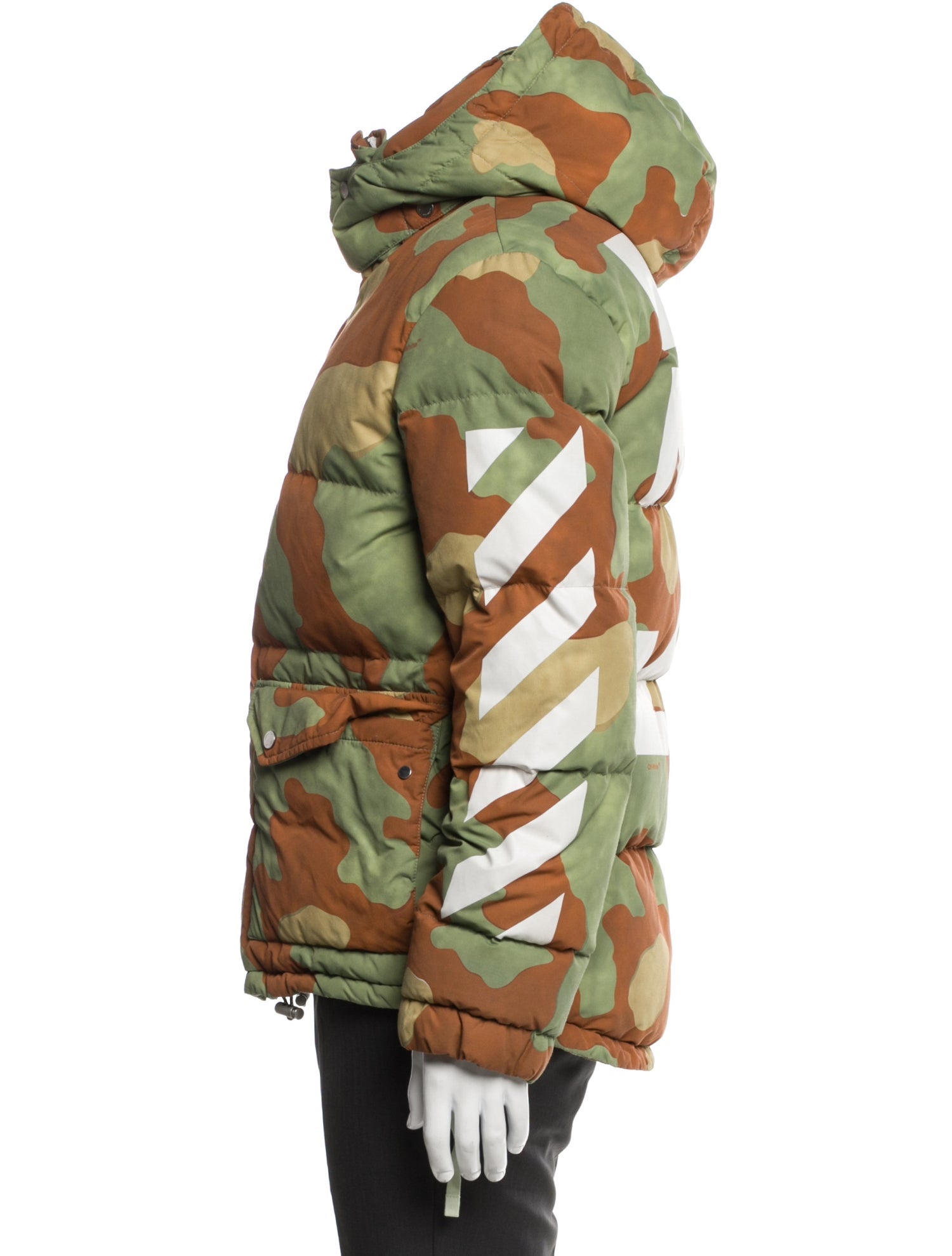 Off-White 2017 Printed Puffer Coat