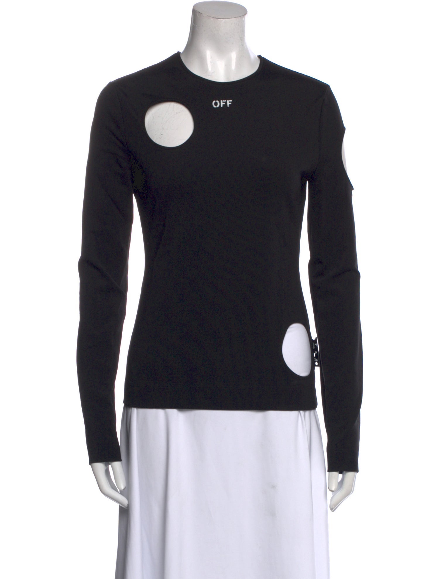 Off-White Crew Neck Long Sleeve Sweatshirt