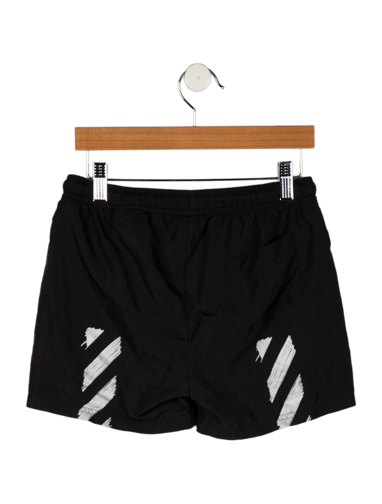 Off-White Boys' Logo Printed Drawstring Swim Shorts