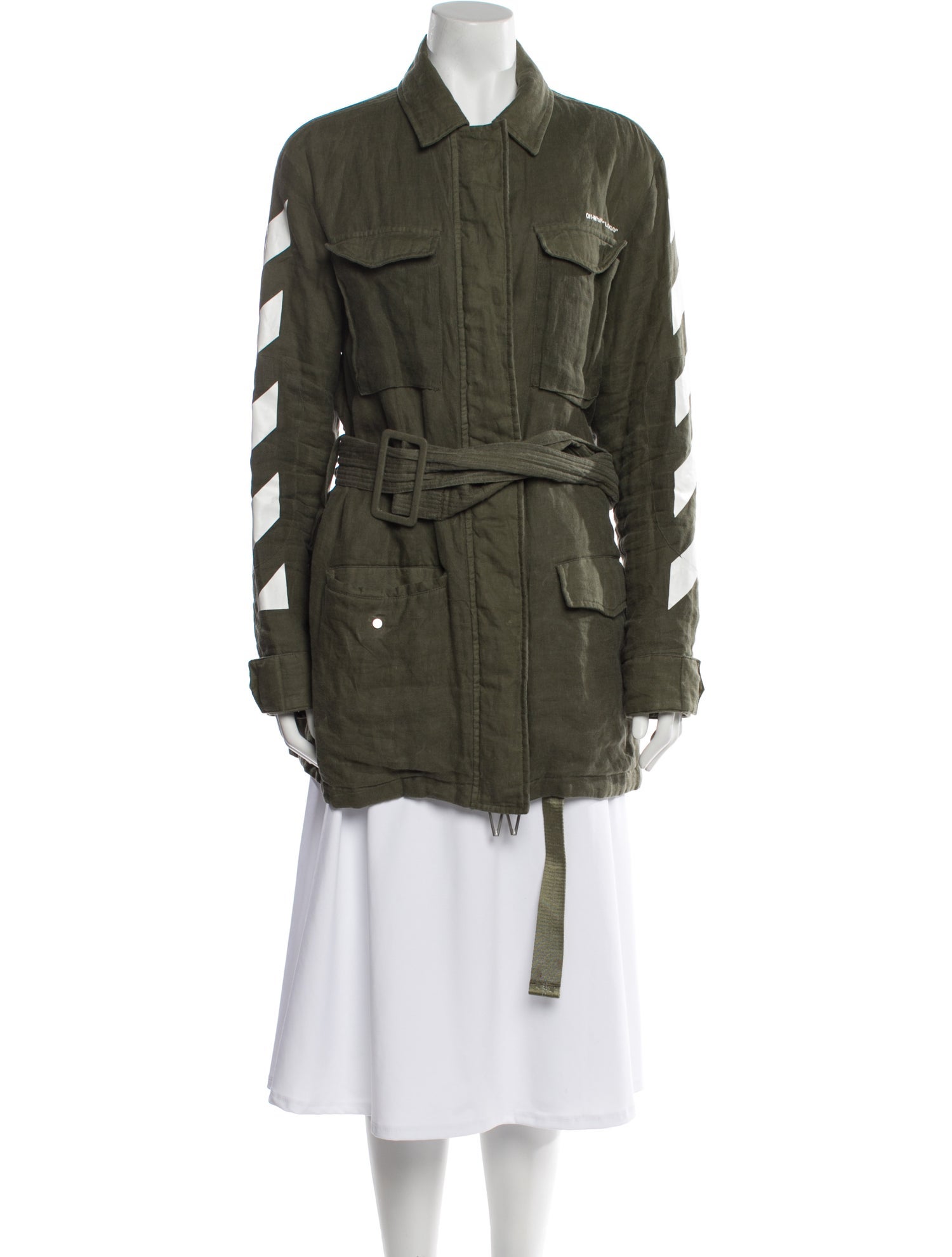 Off-White 2018 Diagonals Military Coat