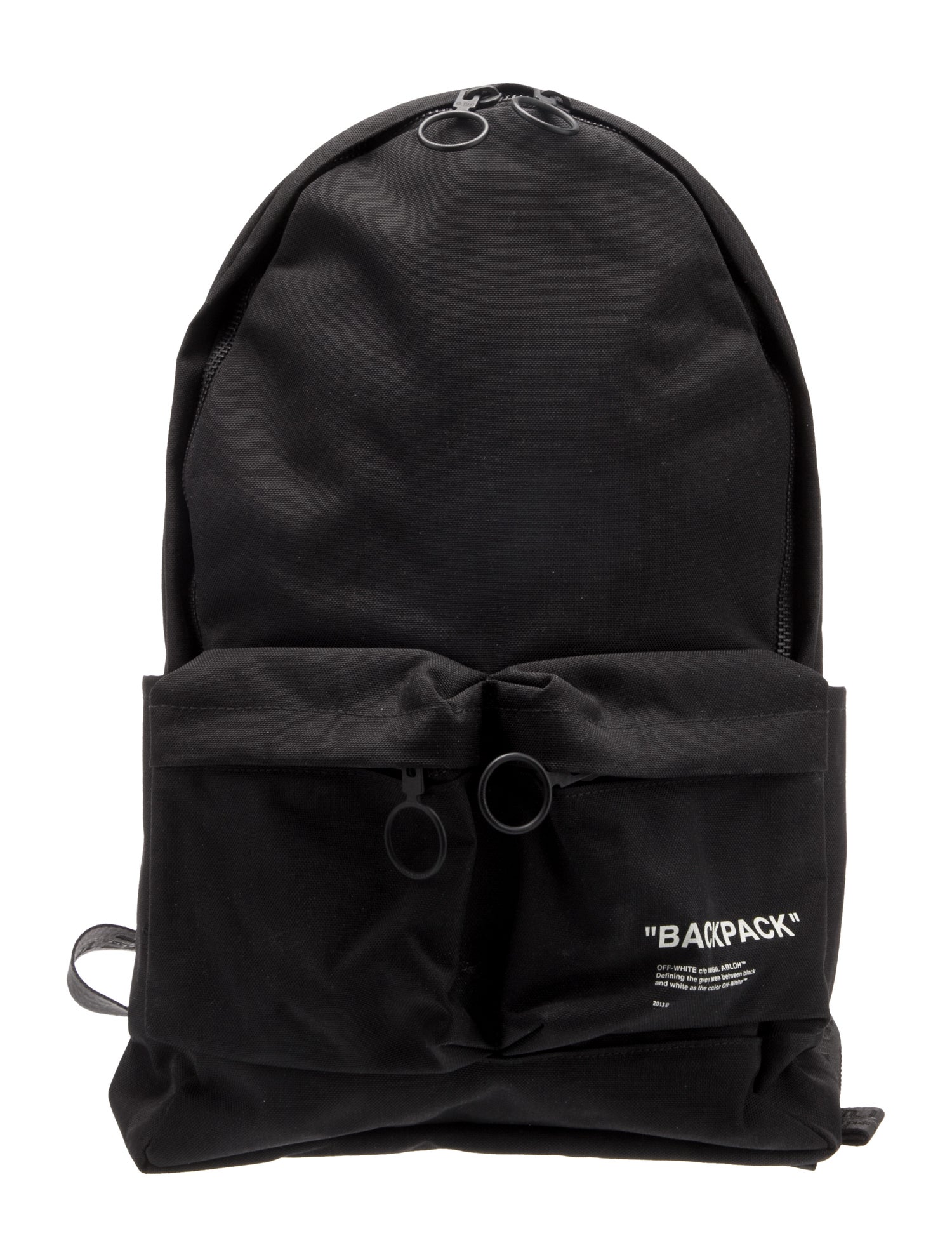 Off-White Canvas Backpack