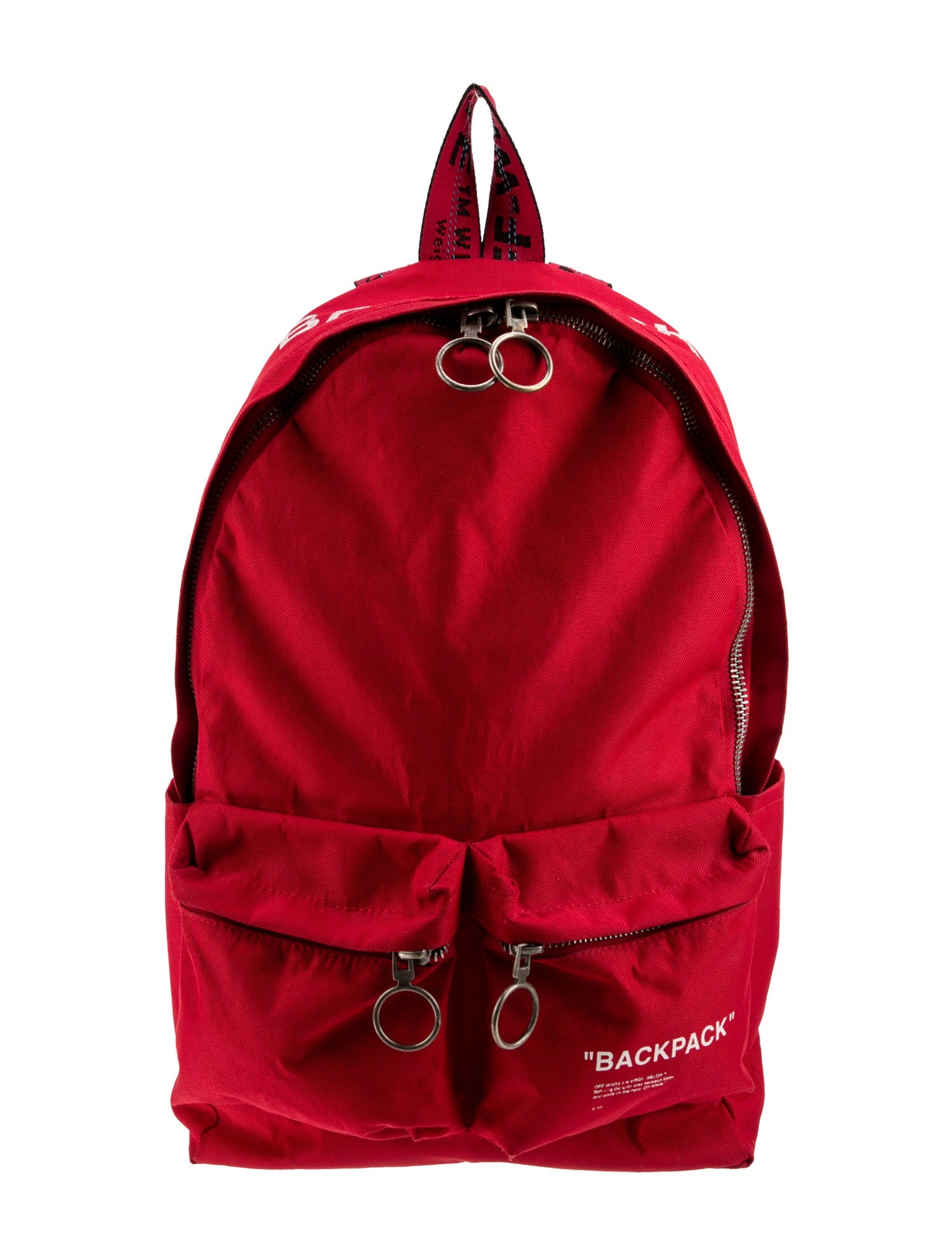 Off-White Canvas Backpack