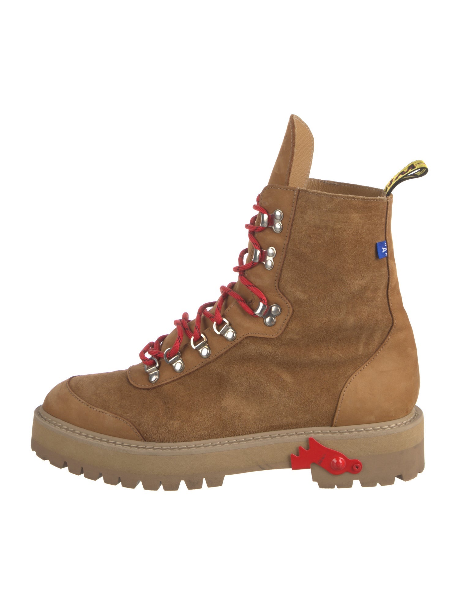 Off-White Suede Hiking Boots