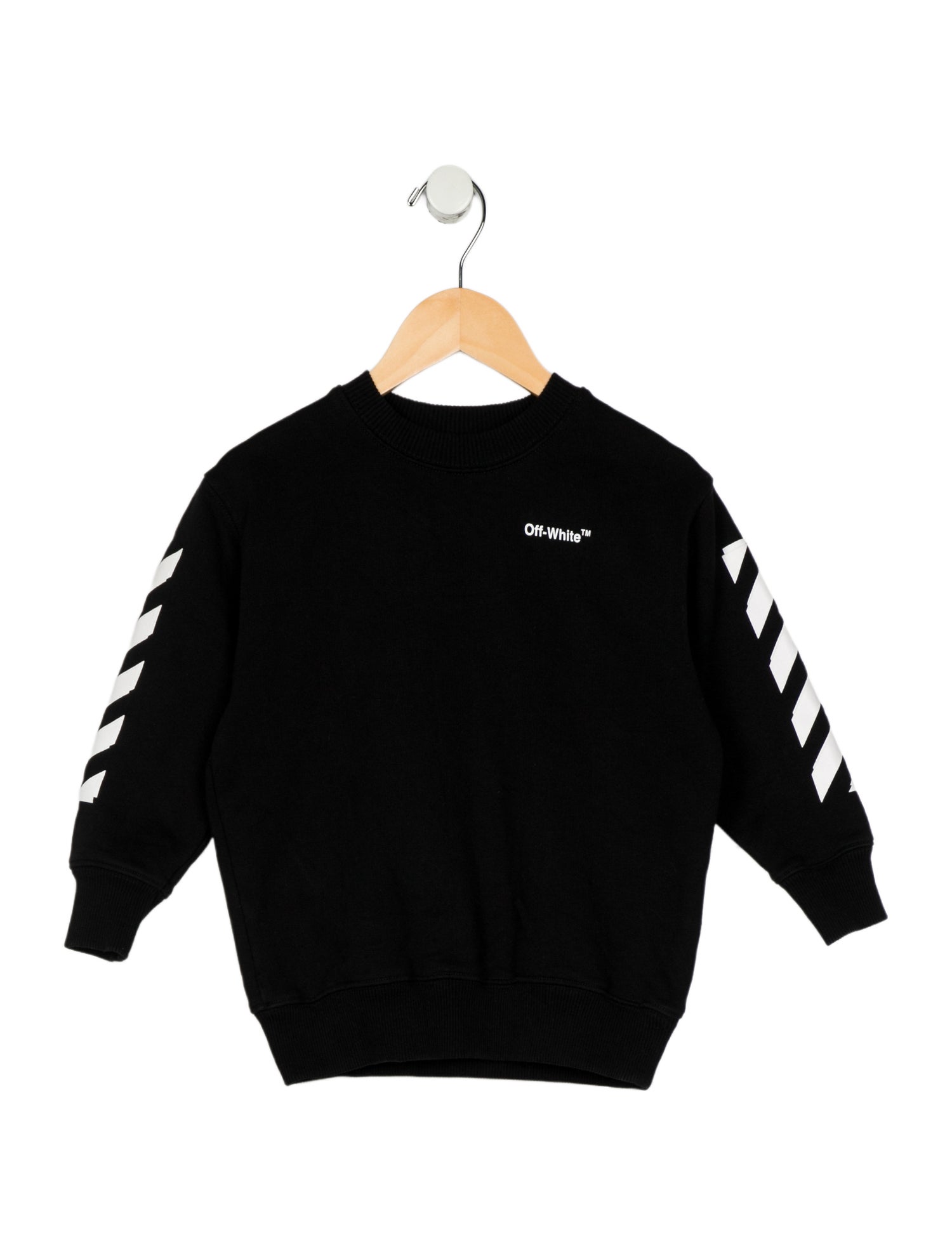Off-White Toddler Boys' Woven Logo Crew Neck