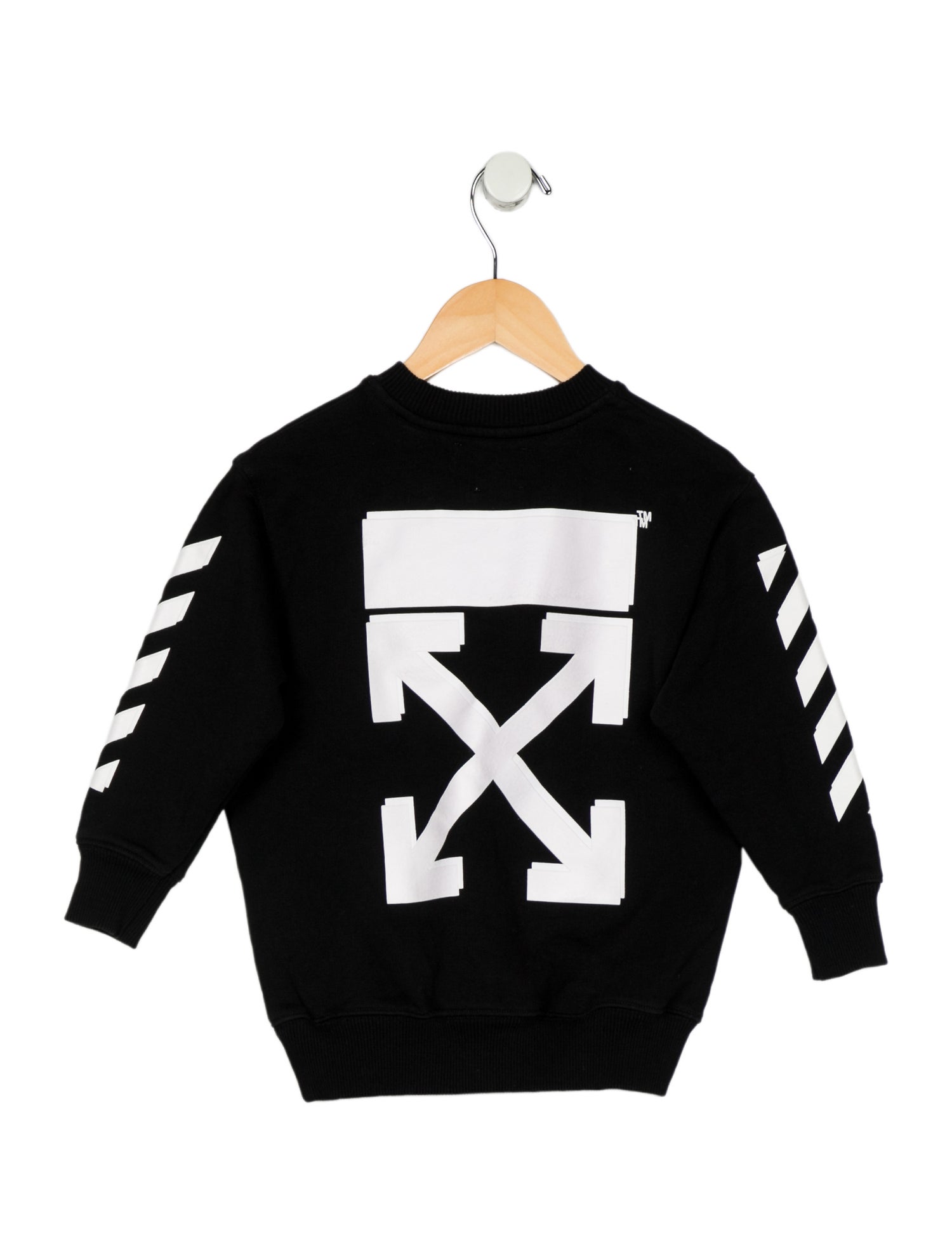 Off-White Toddler Boys' Woven Logo Crew Neck