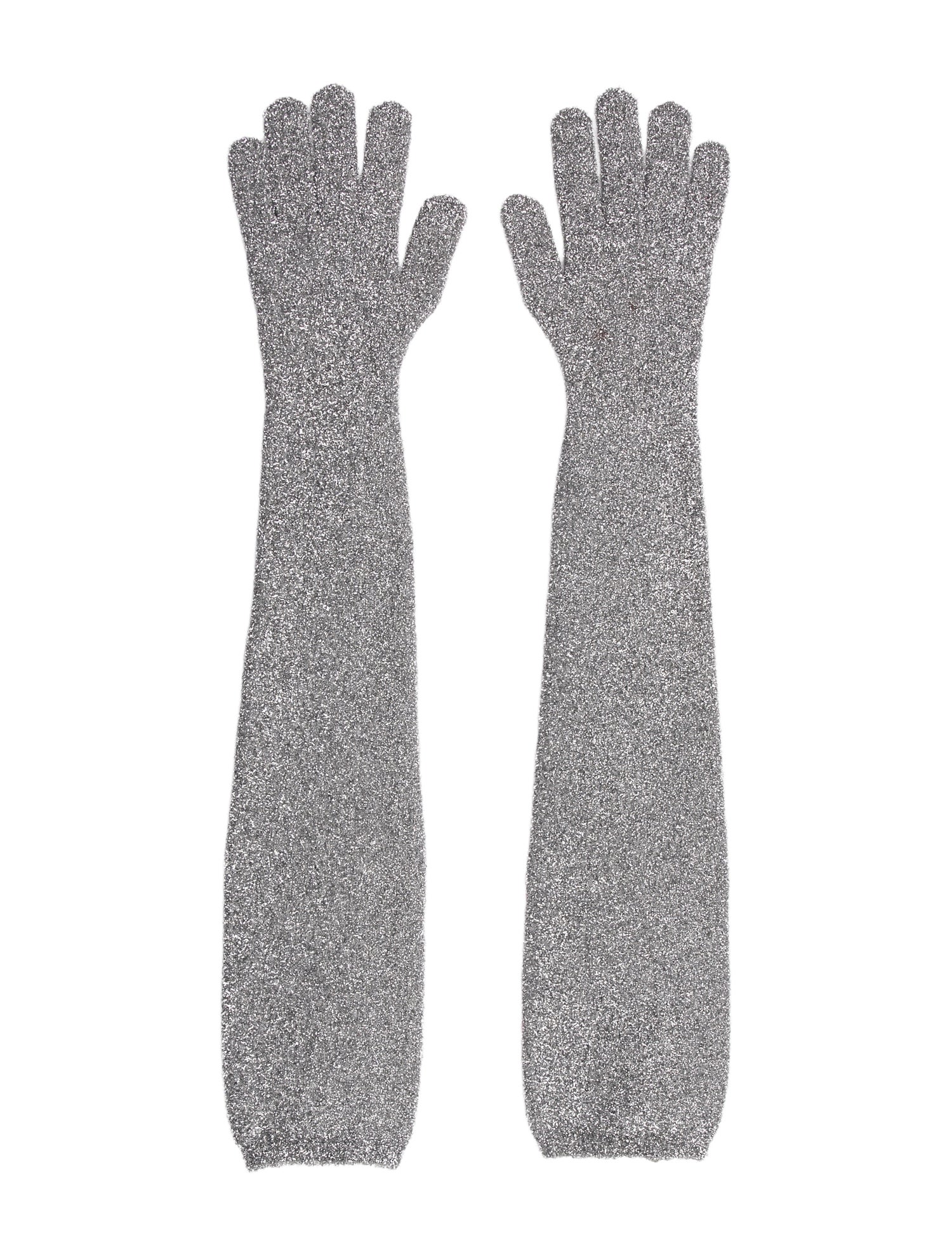Off-White Sparkling Long Gloves