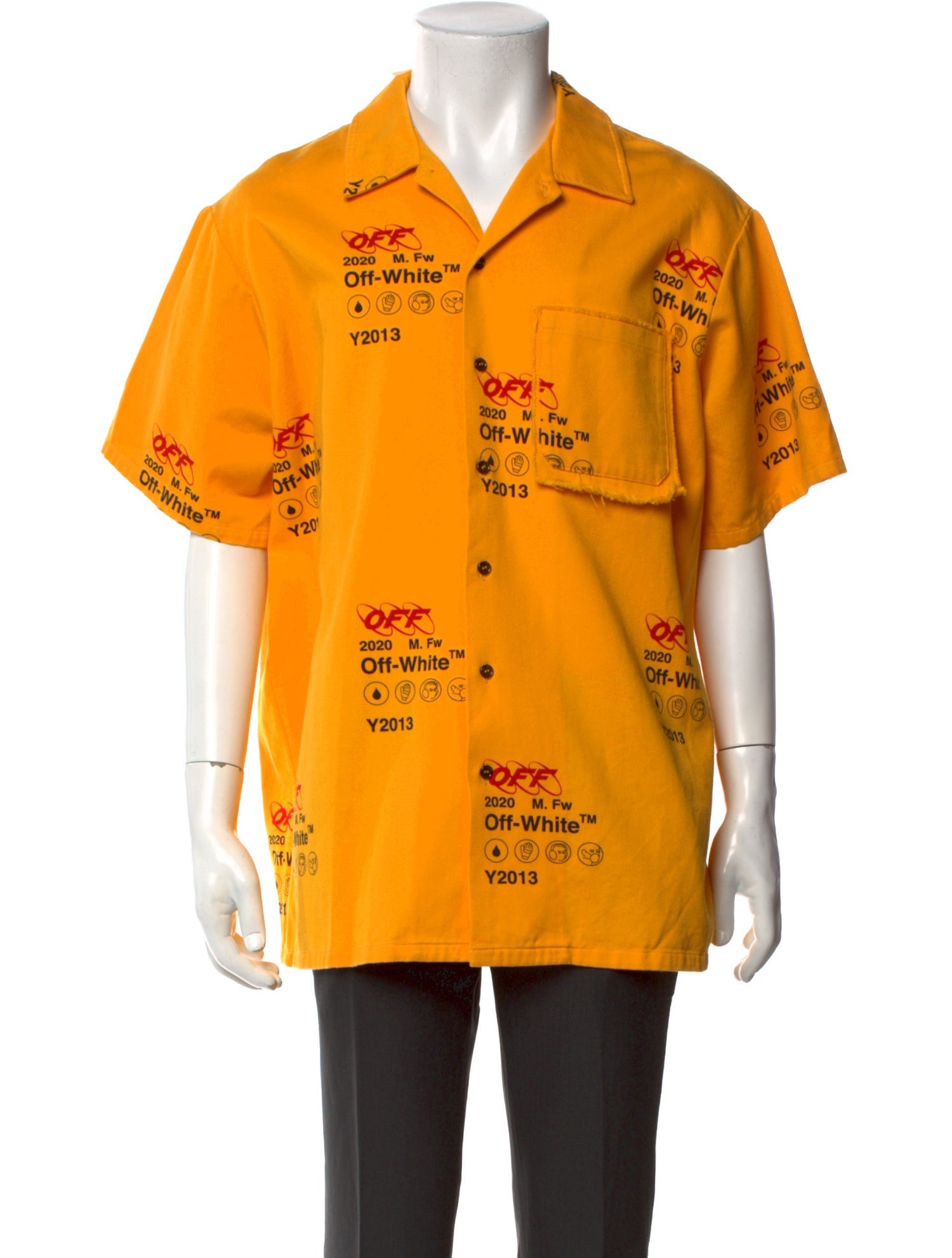 Off-White 2019 Graphic Print Shirt w/ Tags