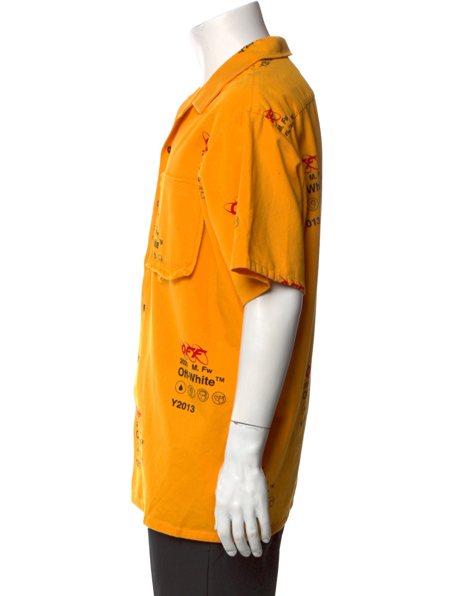 Off-White 2019 Graphic Print Shirt w/ Tags