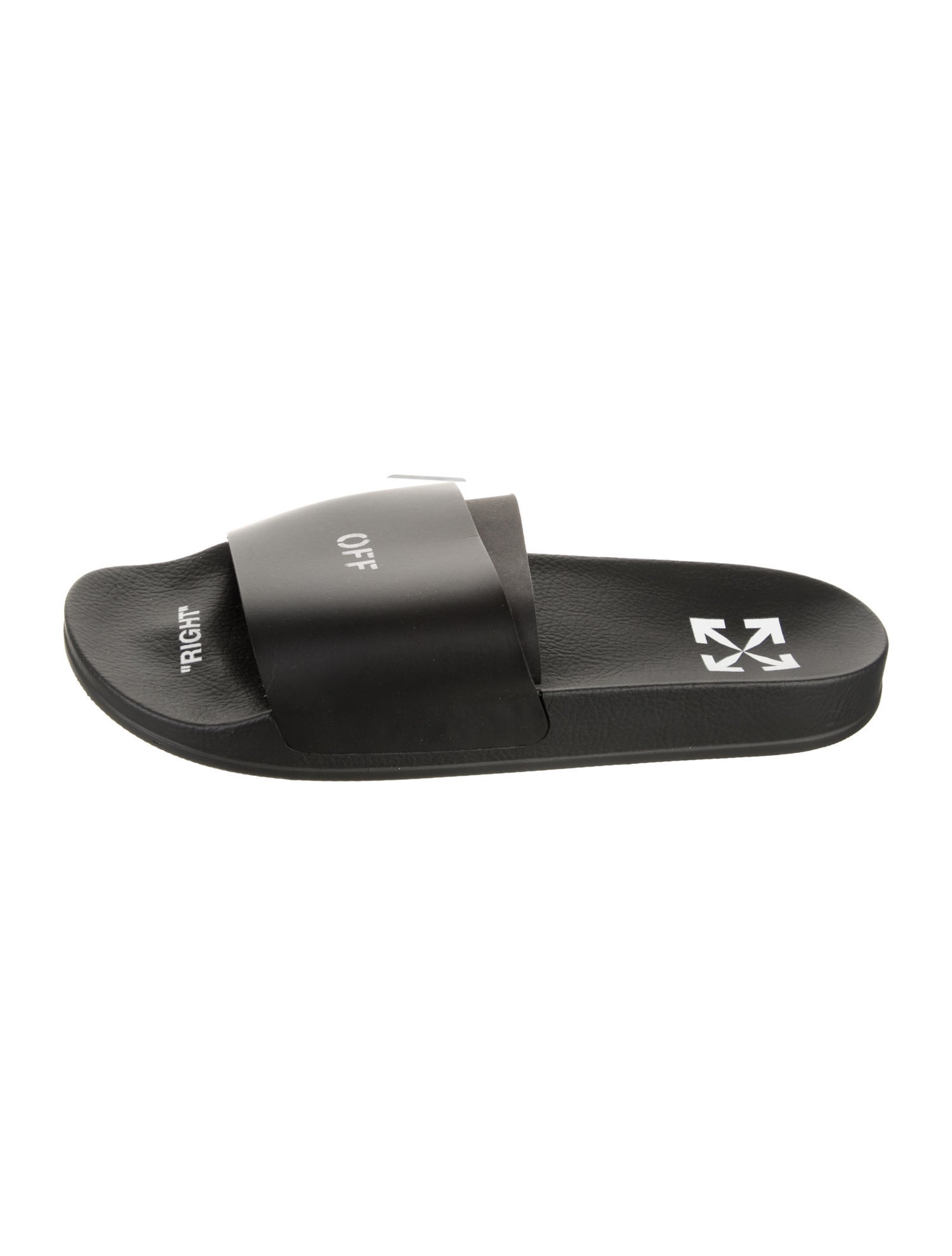 Off-White Rubber Graphic Print Slides
