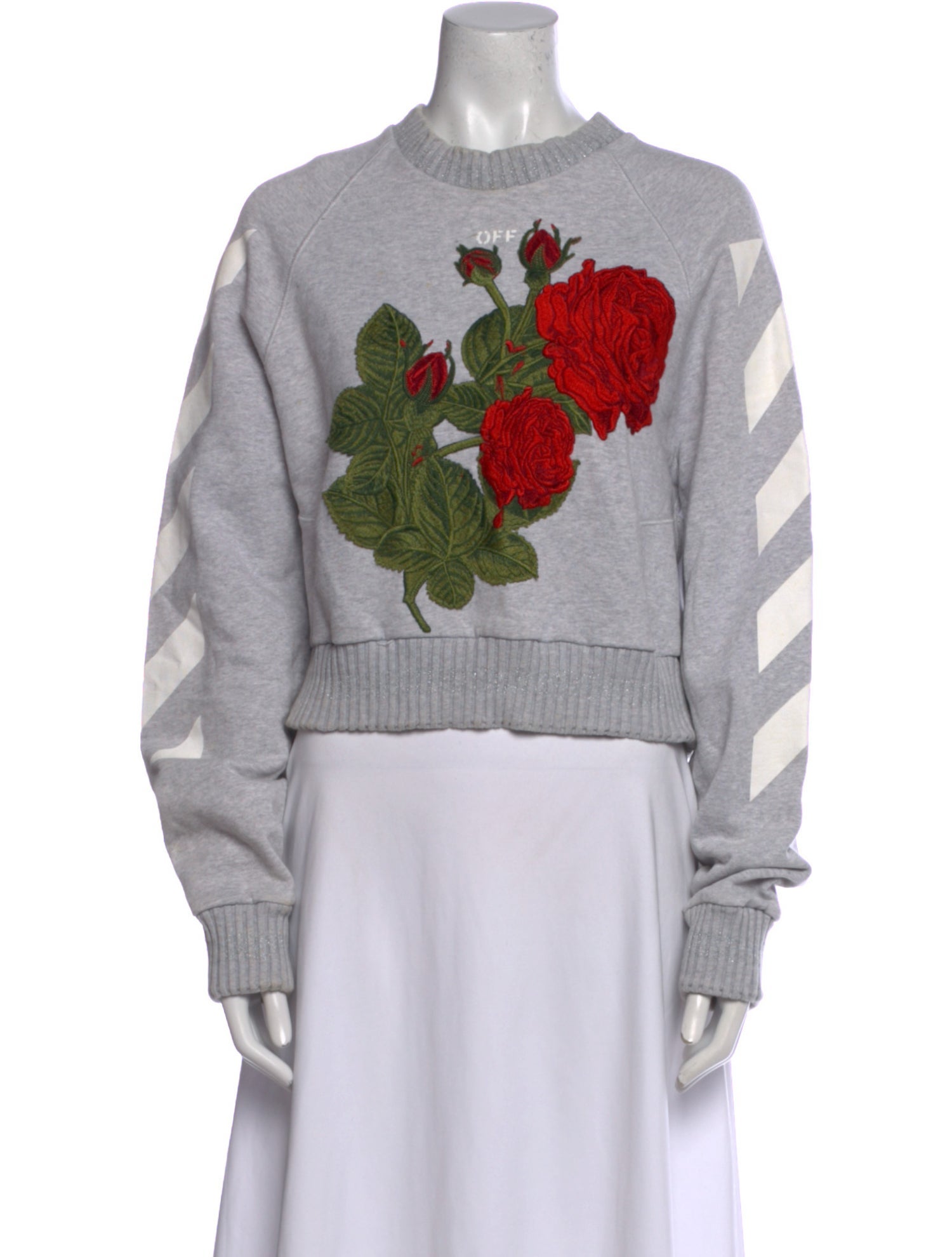 Off-White Graphic Print Crew Neck Sweatshirt