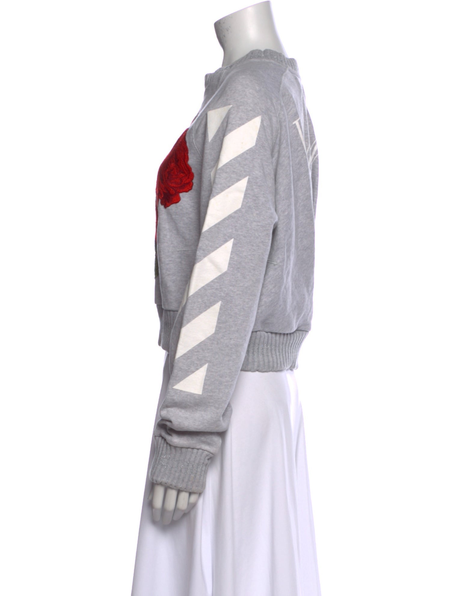 Off-White Graphic Print Crew Neck Sweatshirt