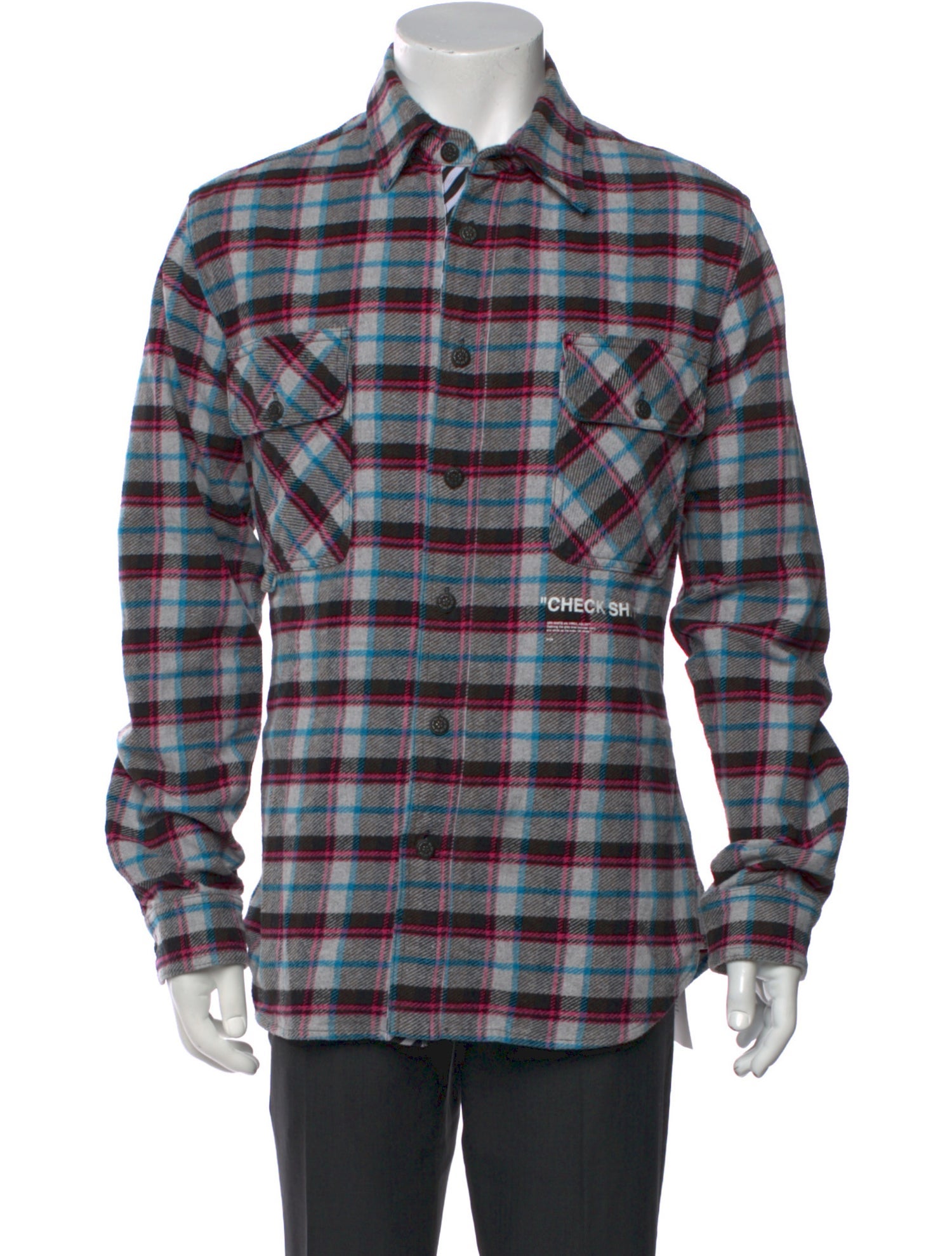 Off-White 2018 Plaid Print Shirt
