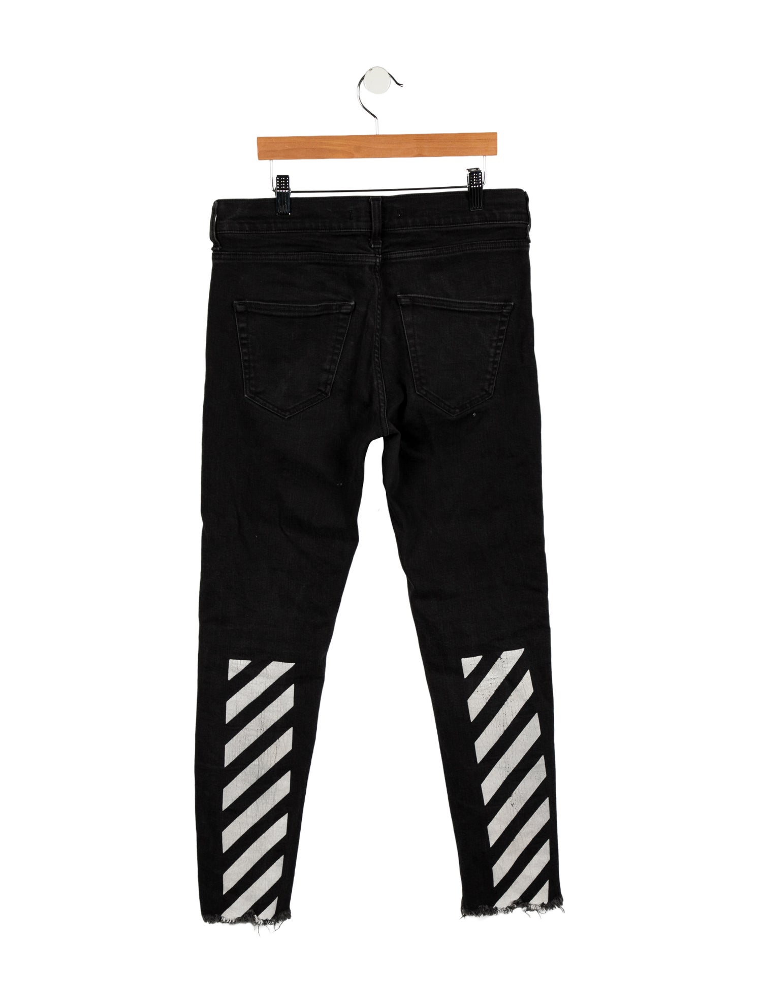 Off-White Diagonals Skinny Leg Jeans