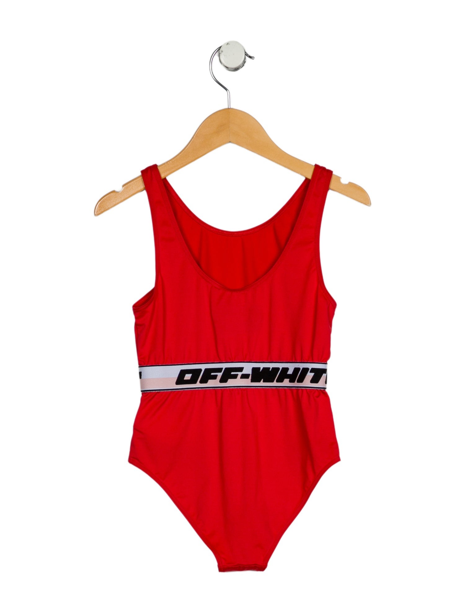Off-White Girls' Woven One-Piece Swimsuit