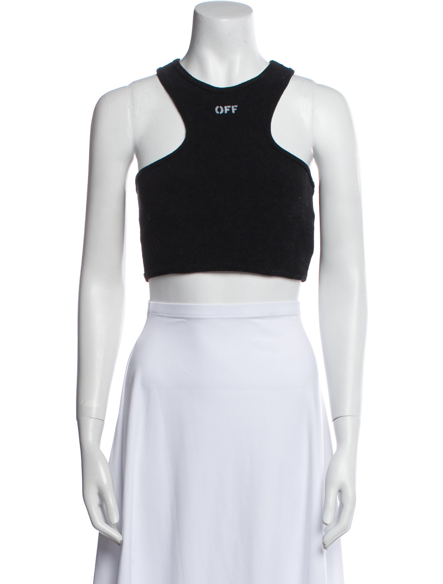 Off-White 2019 Scoop Neck Crop Top