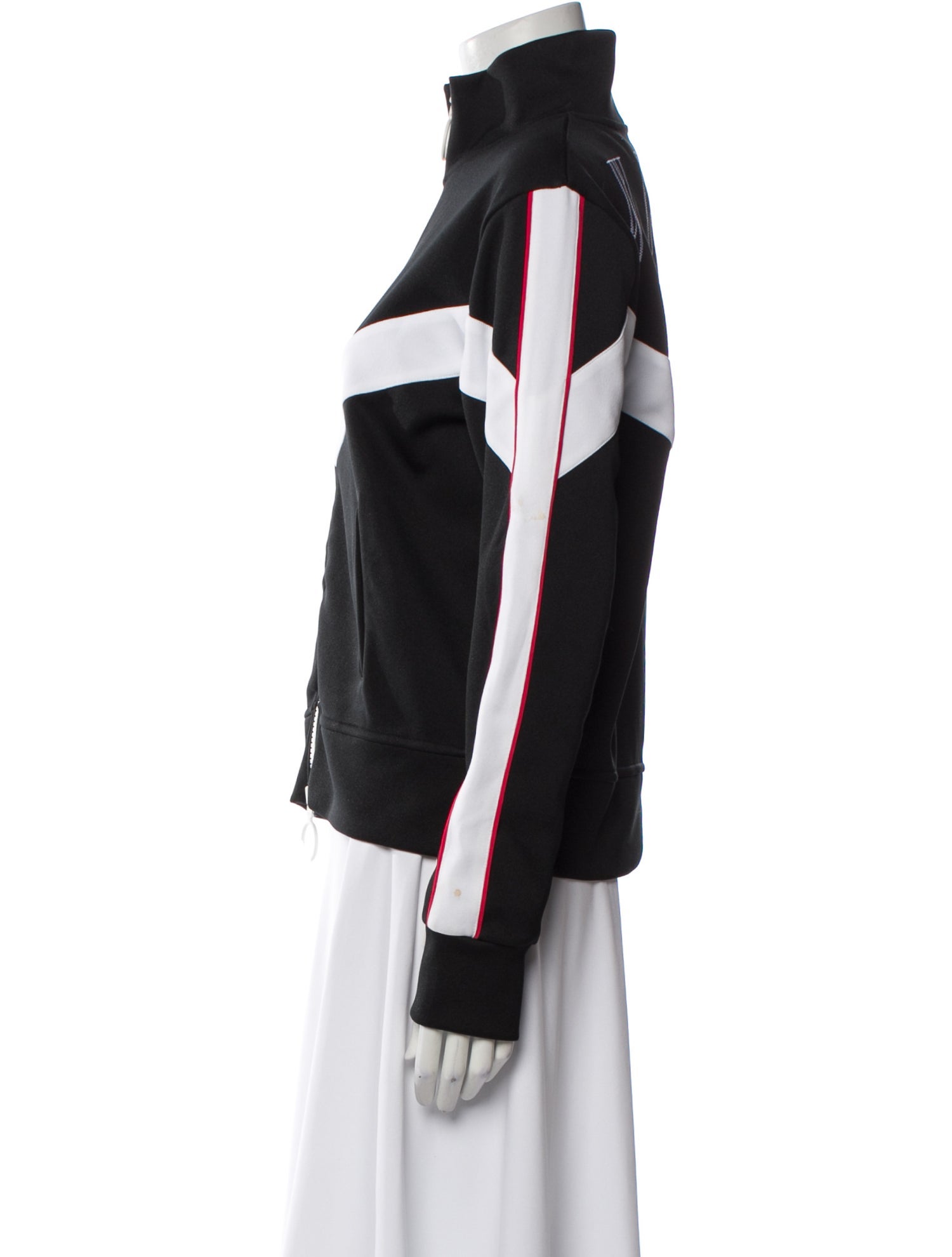 Off-White 2018 Colorblock Pattern Bomber Jacket