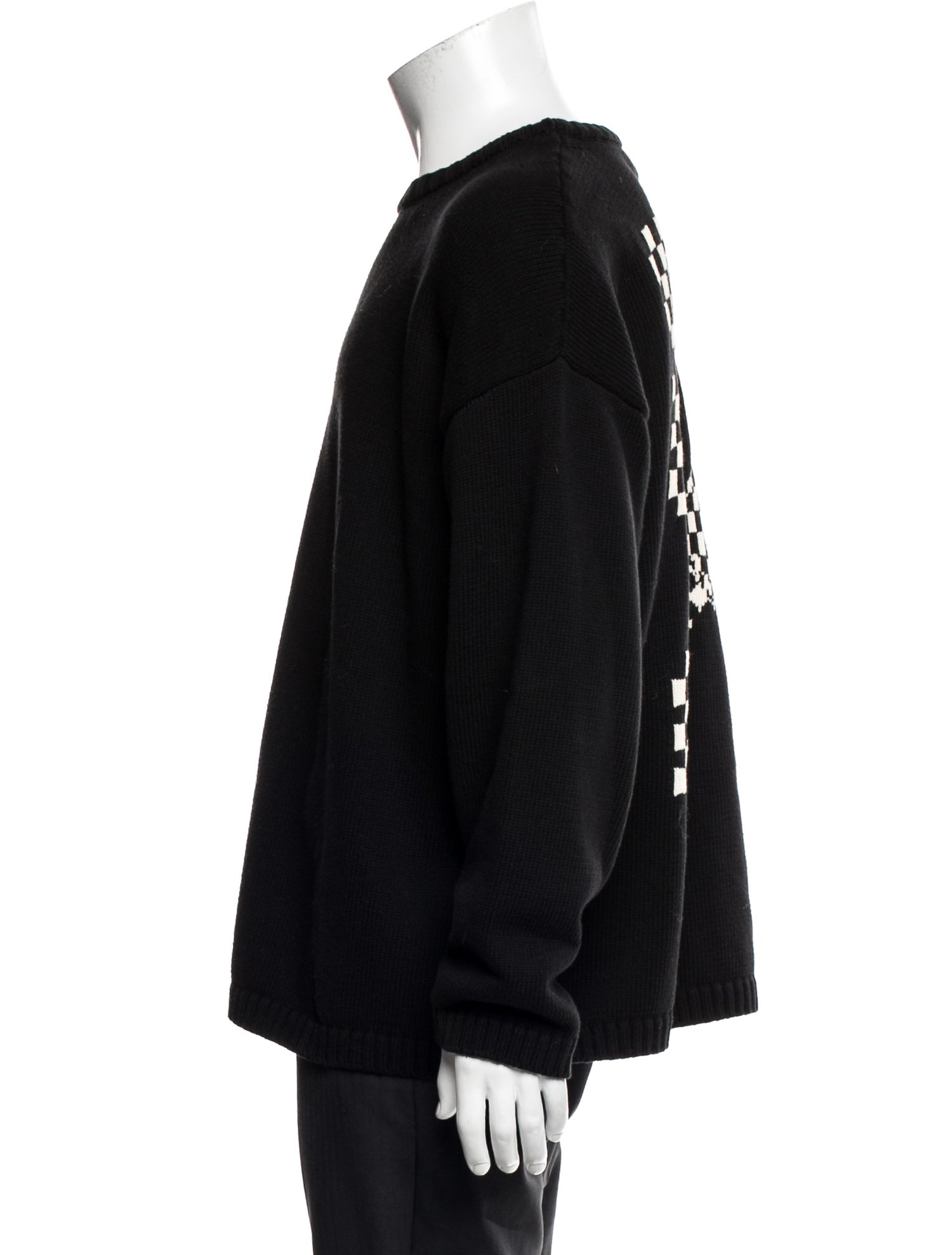 Off-White Mock Neck Sweater