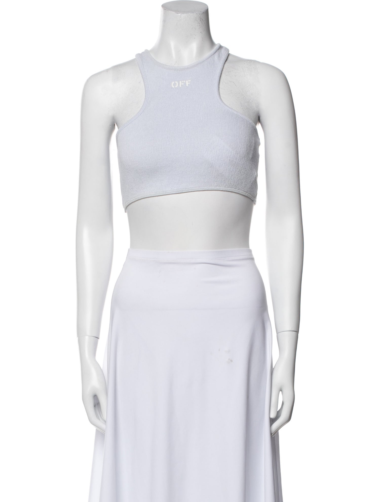 Off-White 2021 Crew Neck Crop Top