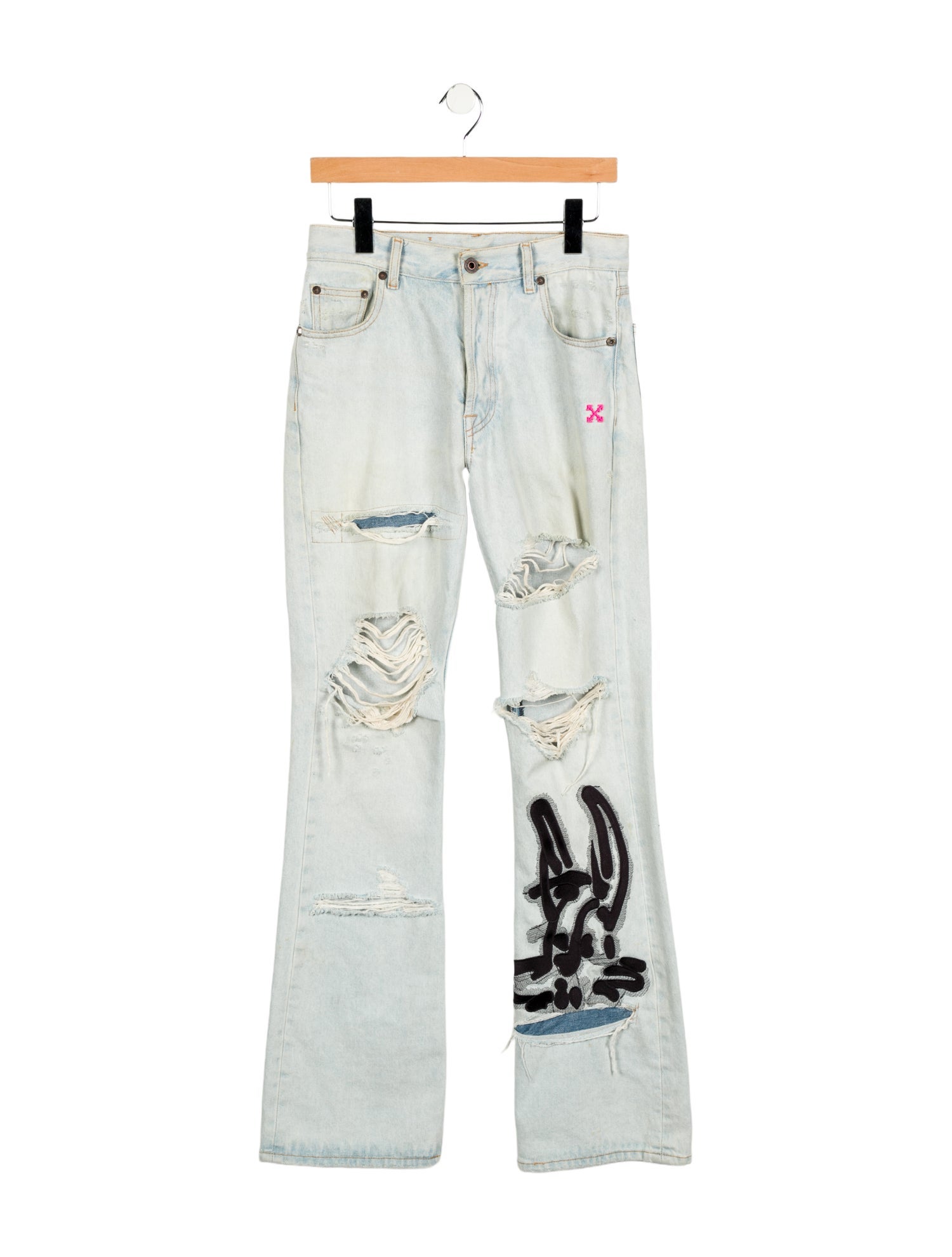 Off-White 2020 Wide Leg Jeans