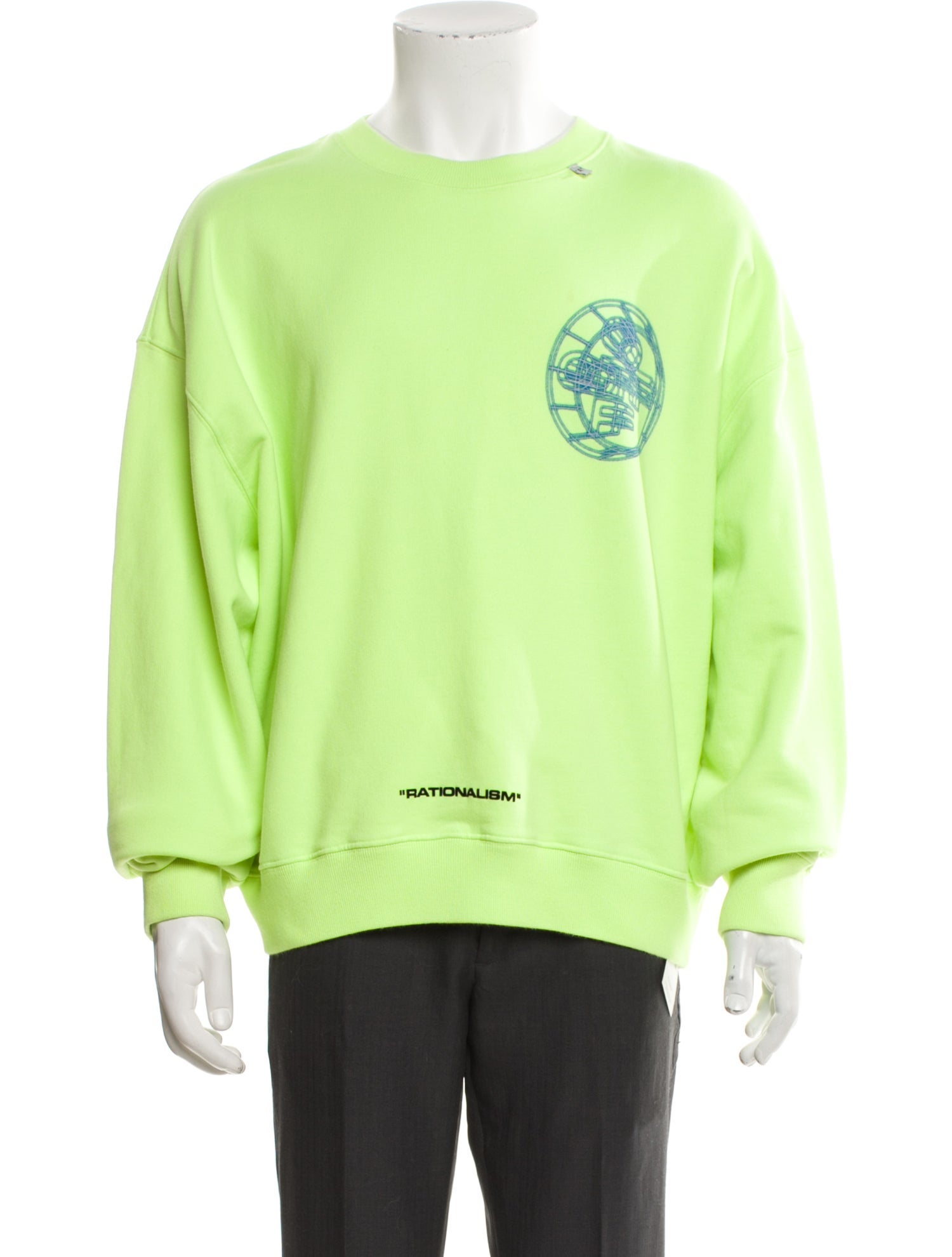 Off-White Graphic Print Crew Neck Pullover