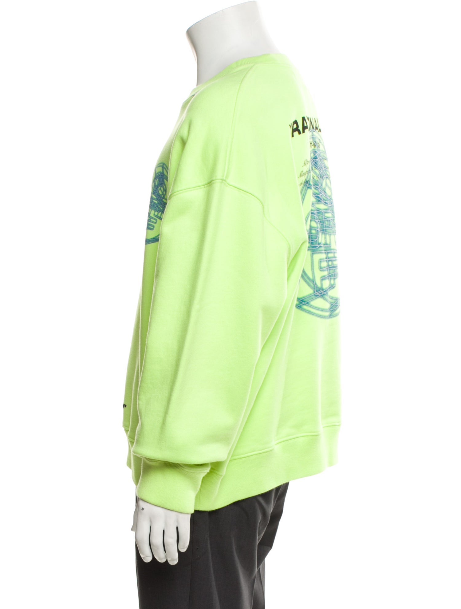 Off-White Graphic Print Crew Neck Pullover