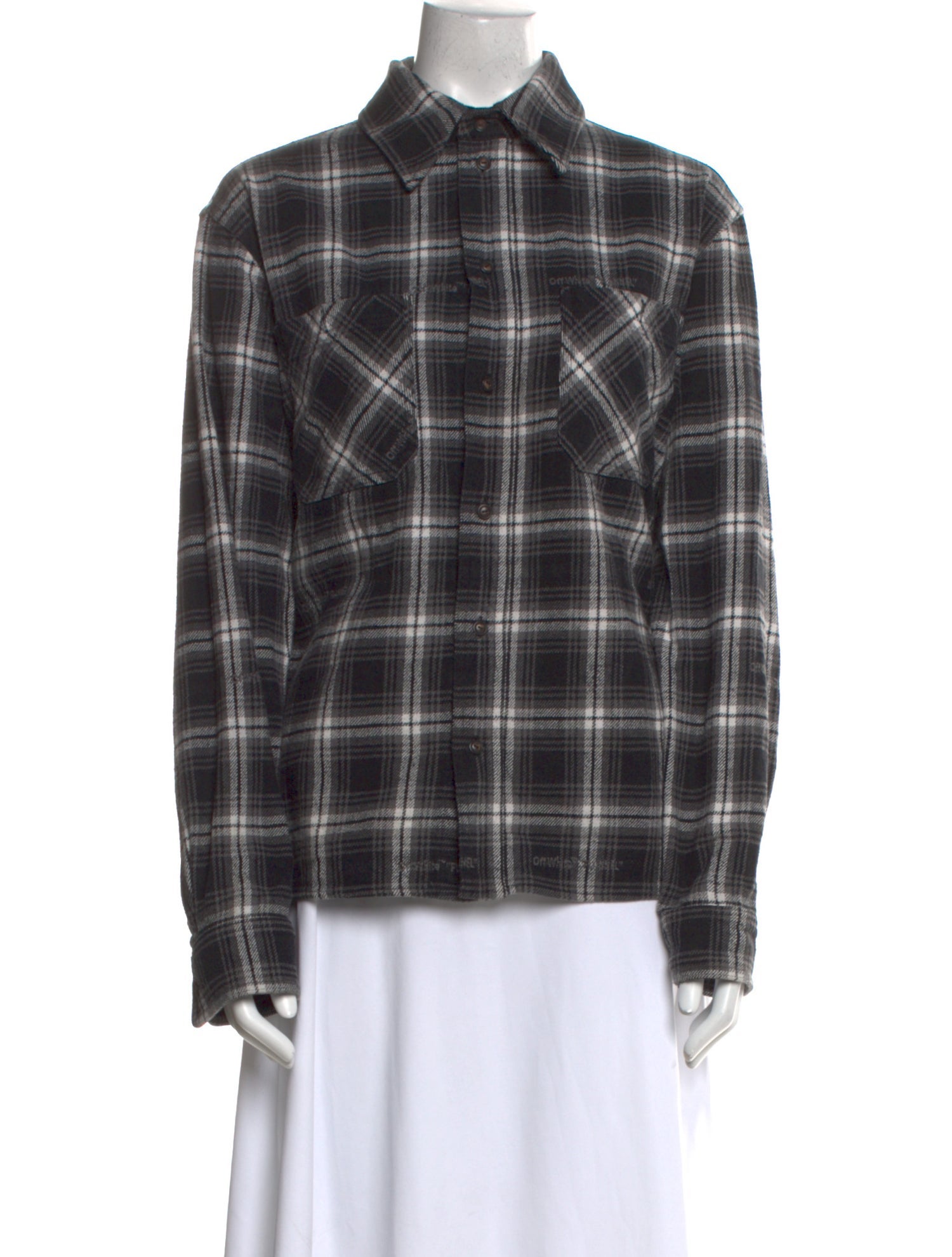 Off-White 2020 Plaid Print Shirt