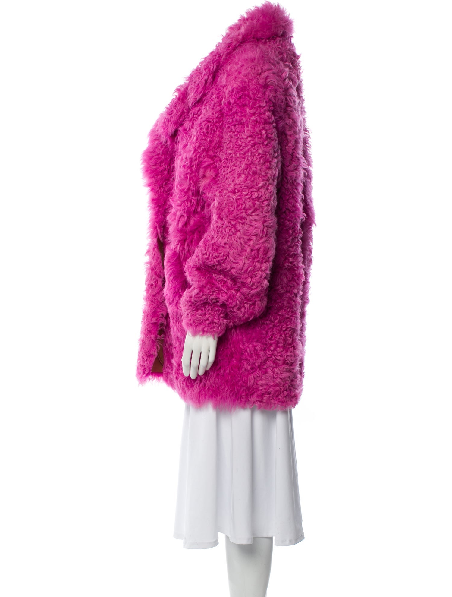 Off-White 2019 Lamb Fur Coat