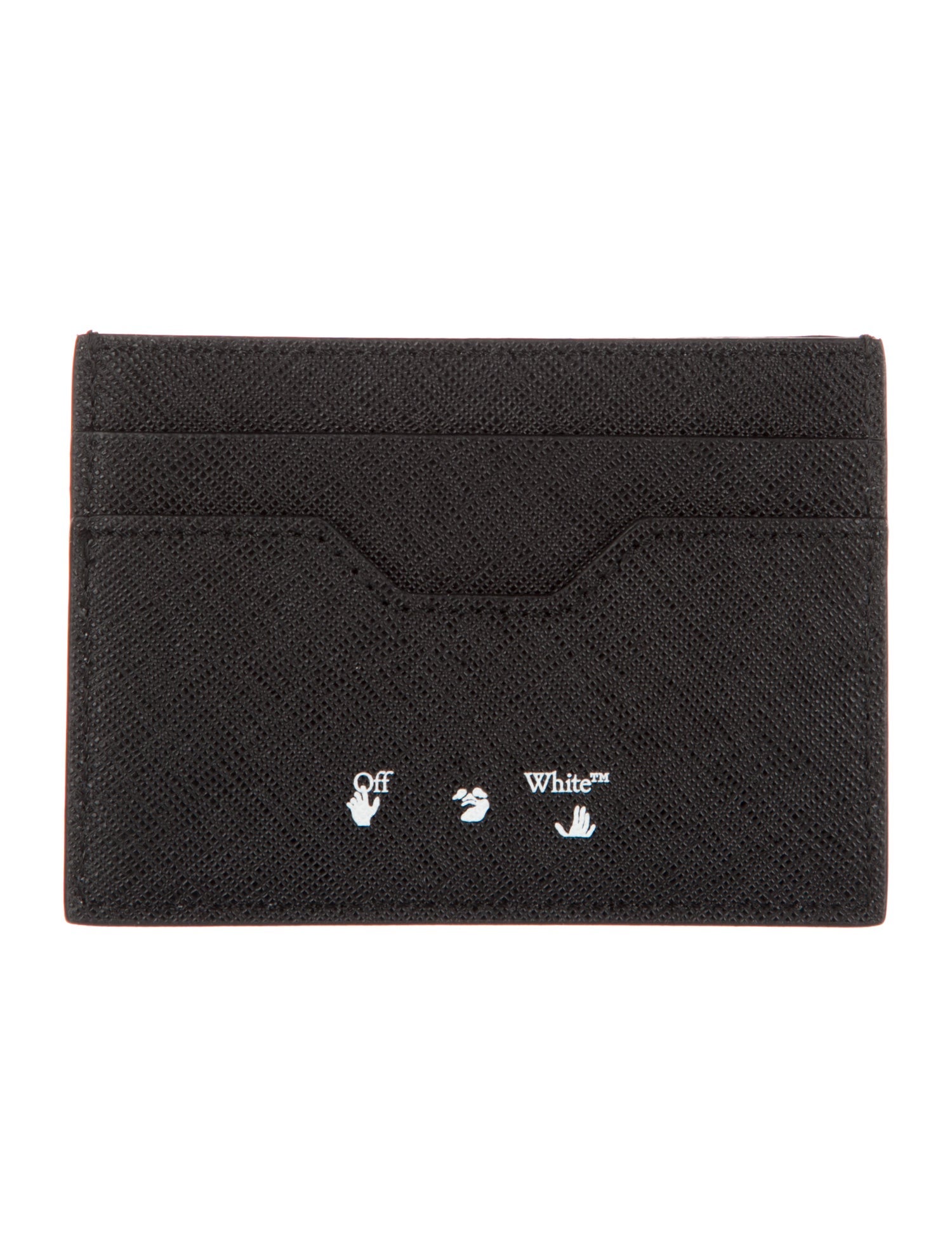 Off-White Diagonals Leather Card Holder