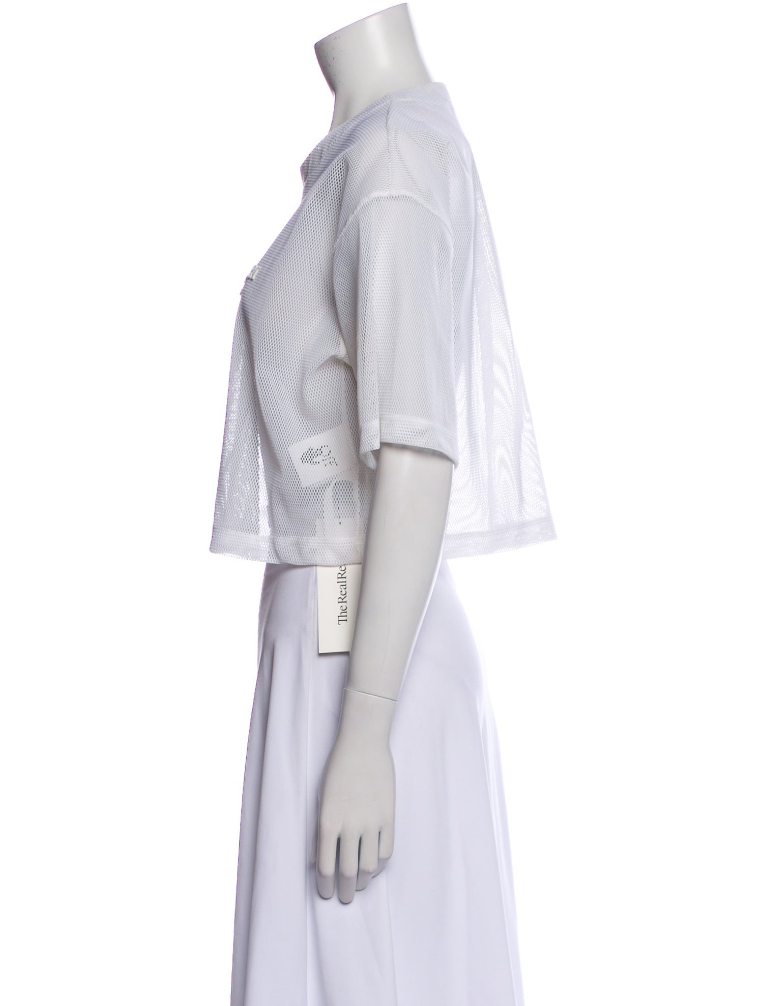 Off-White 2023 Crew Neck Crop Top