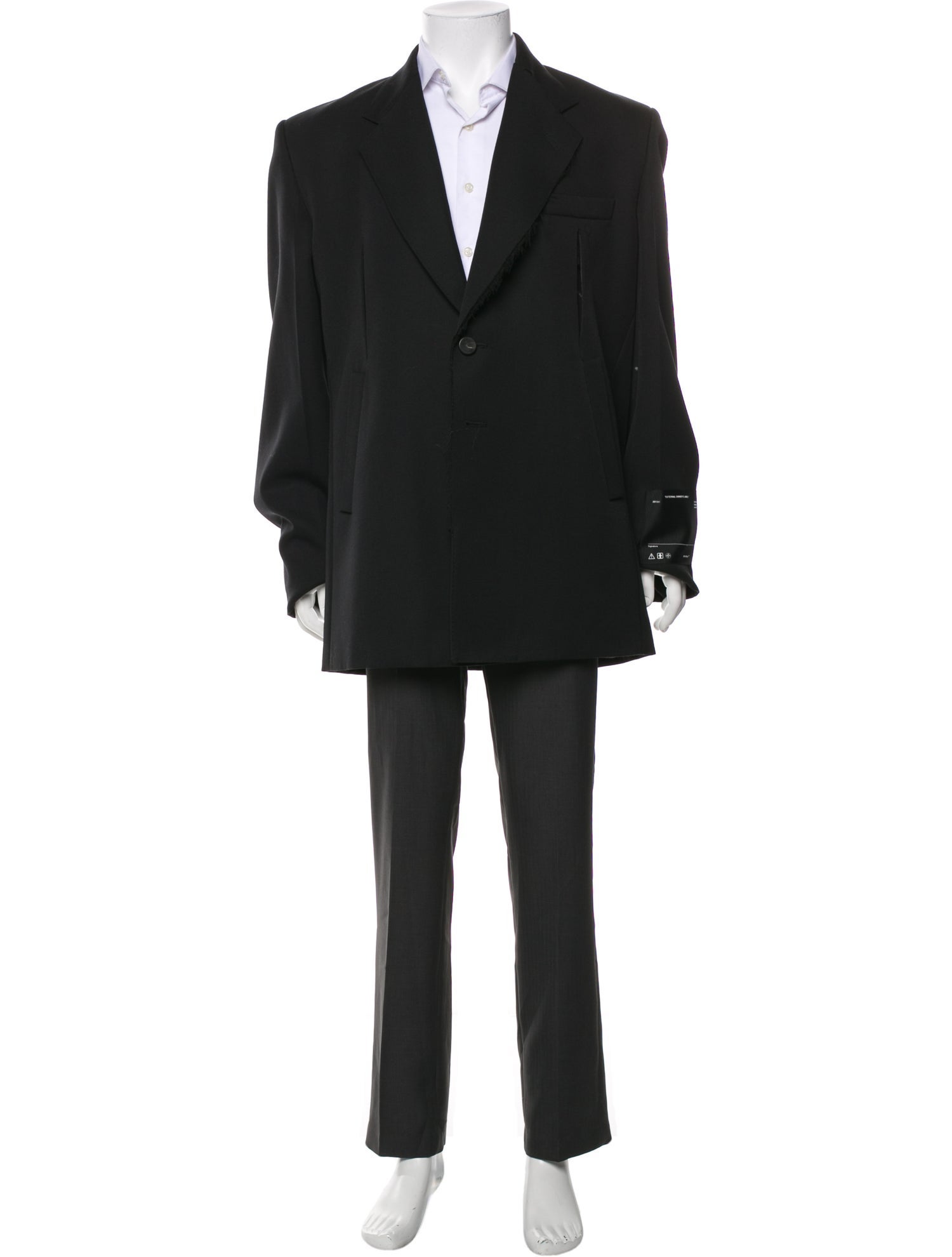 Off-White 2019 Raw-Edge Trim Blazer