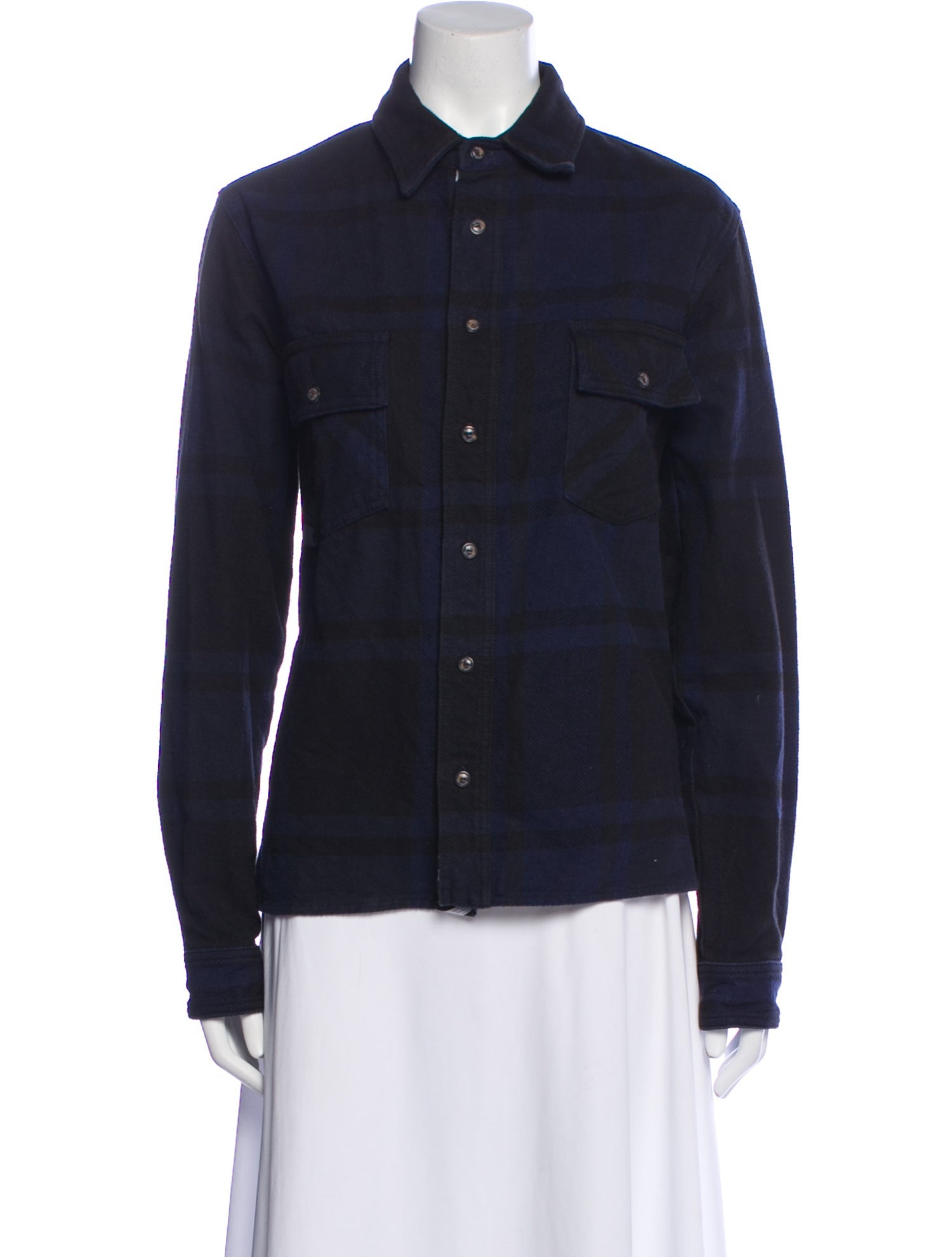 Off-White 2019 Plaid Print Dress Shirt