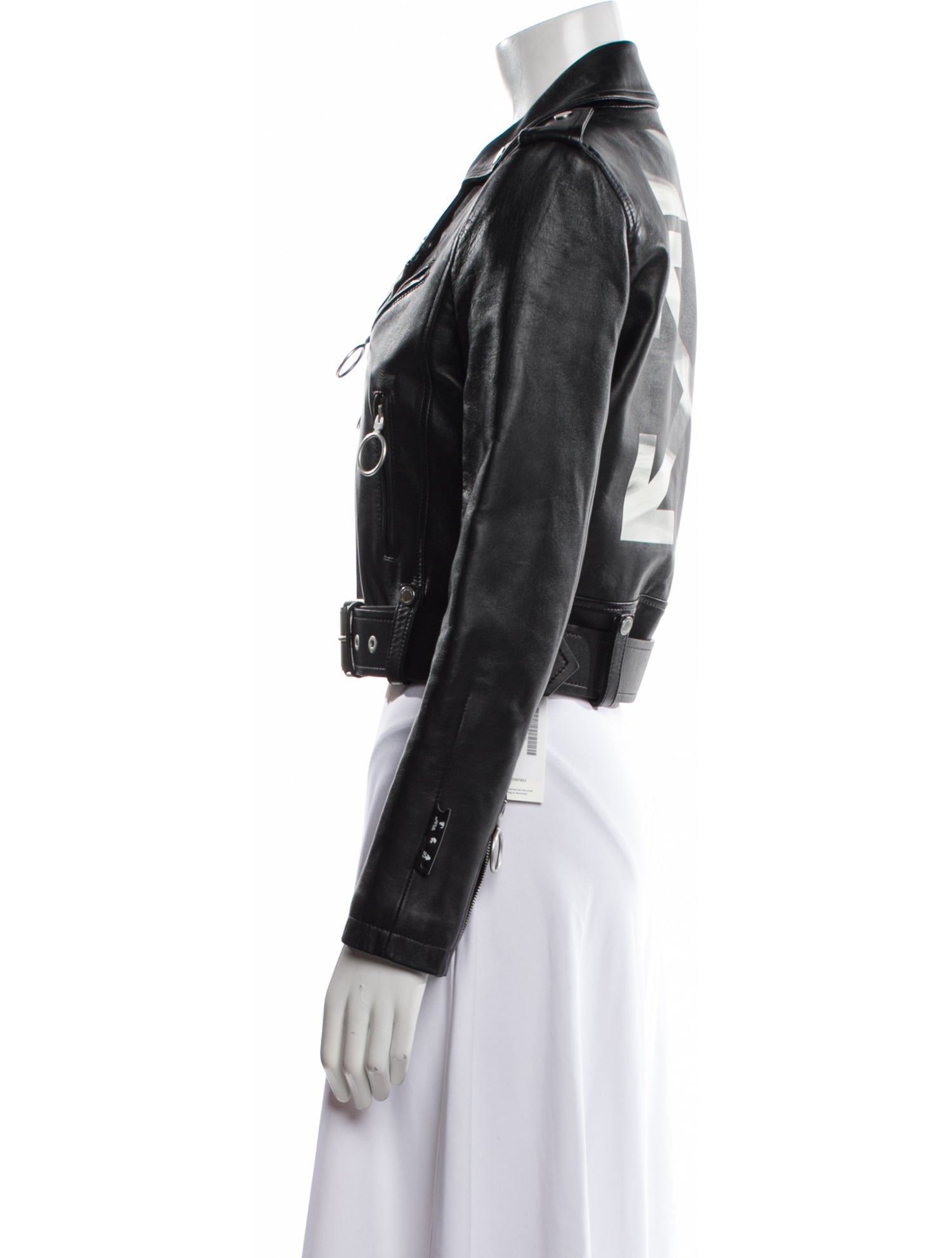 Off-White 2021 Leather Biker Jacket